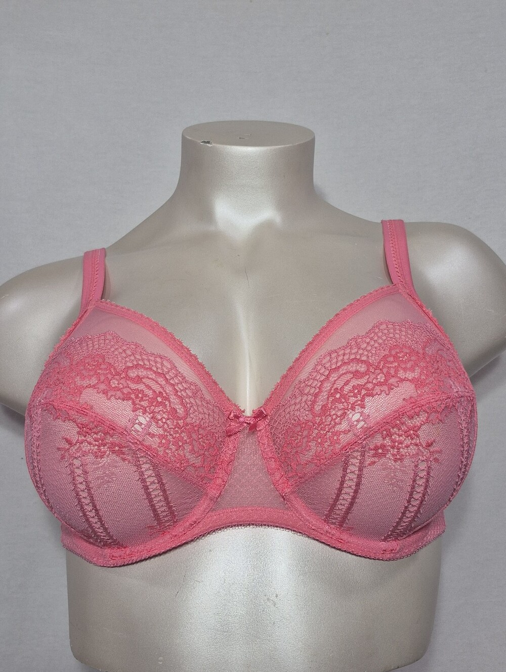 38DD Wacoal 855216 Enchantment Underwire Bra Coral Excellent Condition